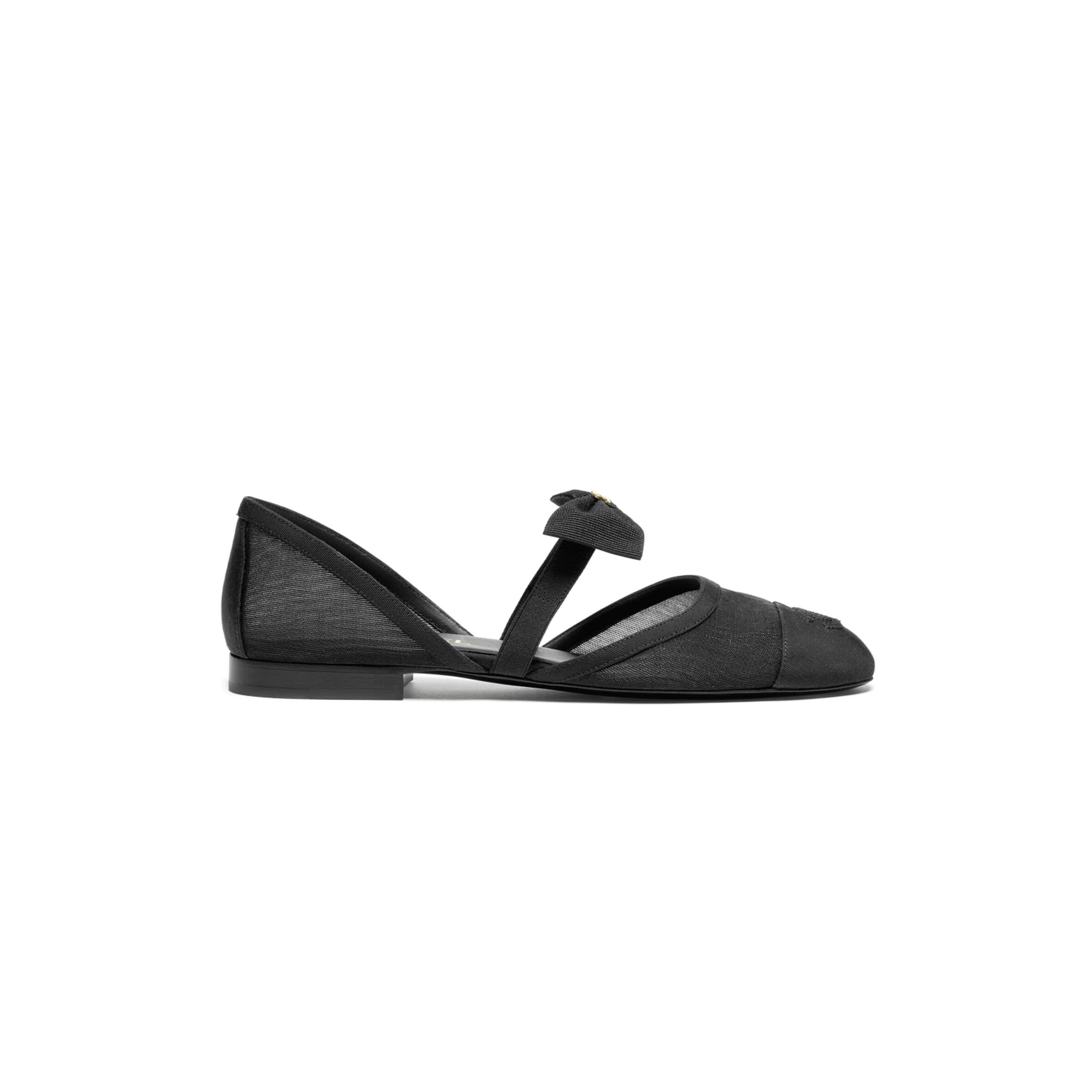 Ch**el mary janes mesh & grosgrain g46701